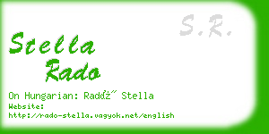 stella rado business card